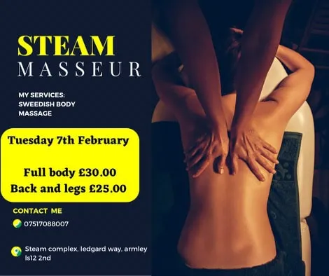 massage, steam complex, Gay and Bisexual Male Sauna