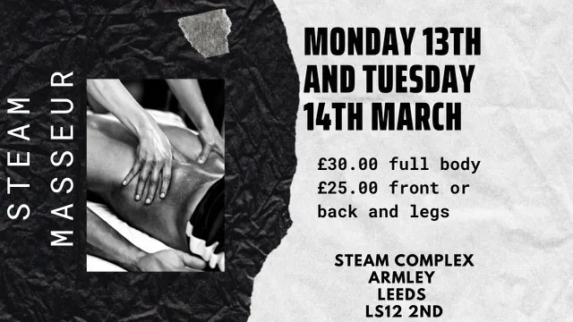 massage leeds mon and tuesday