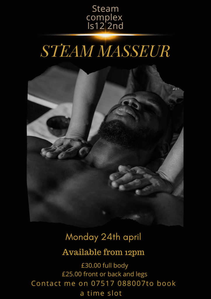Swedish massage, steam complex
