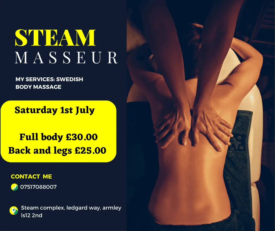 steam masseur massage 1st july