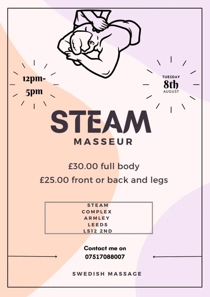 steam complex, massage, masseur, Swedish massage,