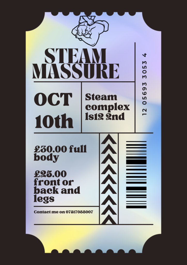 steam complex, massage,  leeds