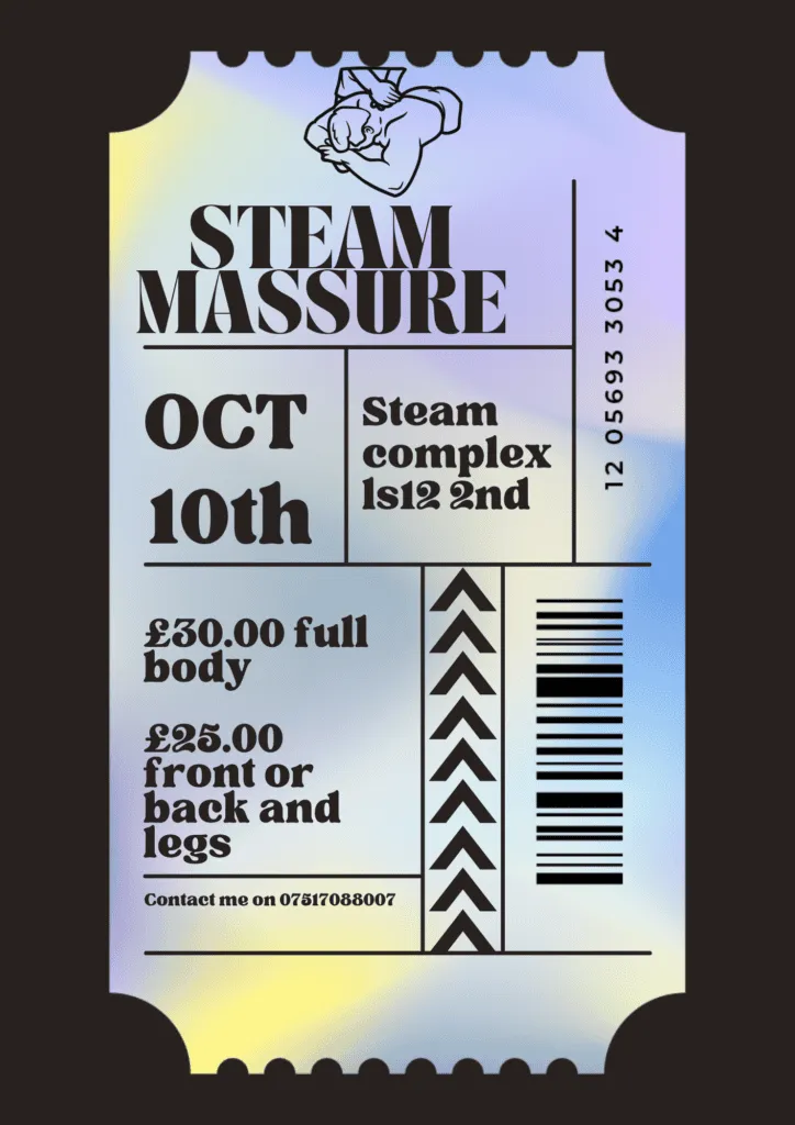 steam complex, massage,  leeds